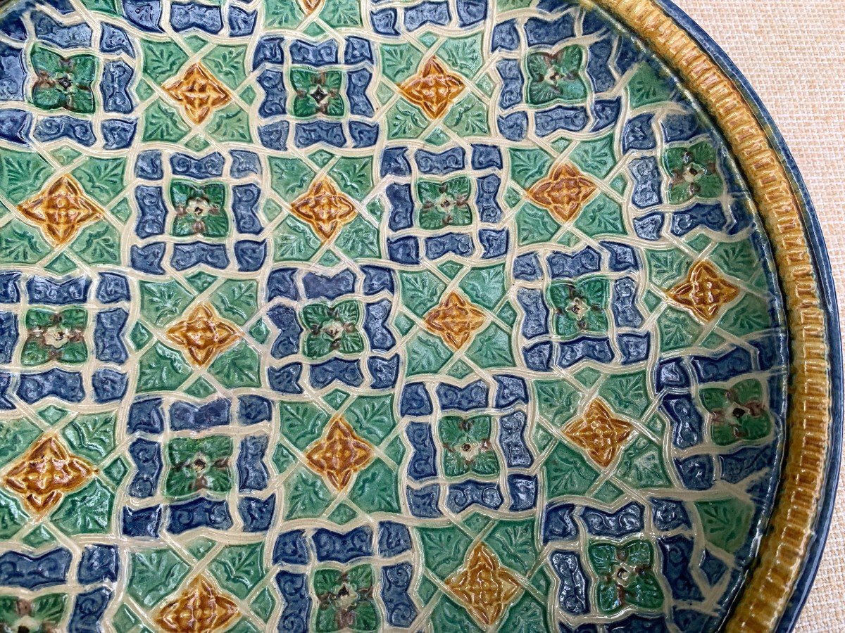  Ceramic Cup From Georges Pull 1810-1889, Follower Of Palissy-photo-3
