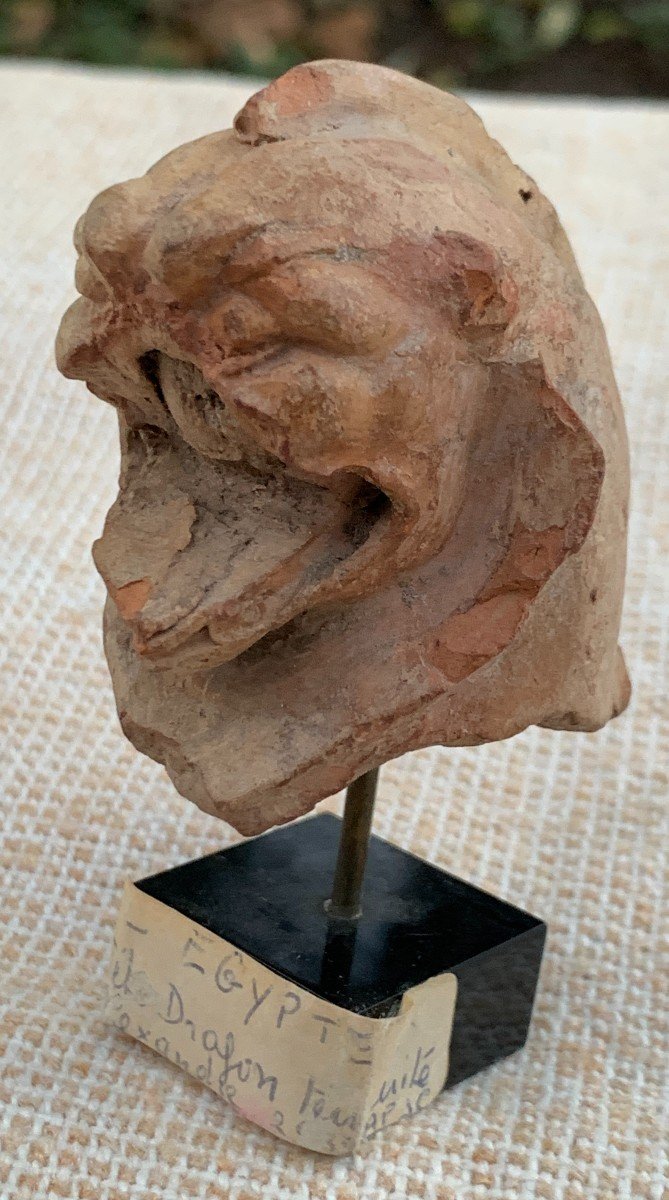 Archaeology, Terracotta Dragon Head, Persia?-photo-3