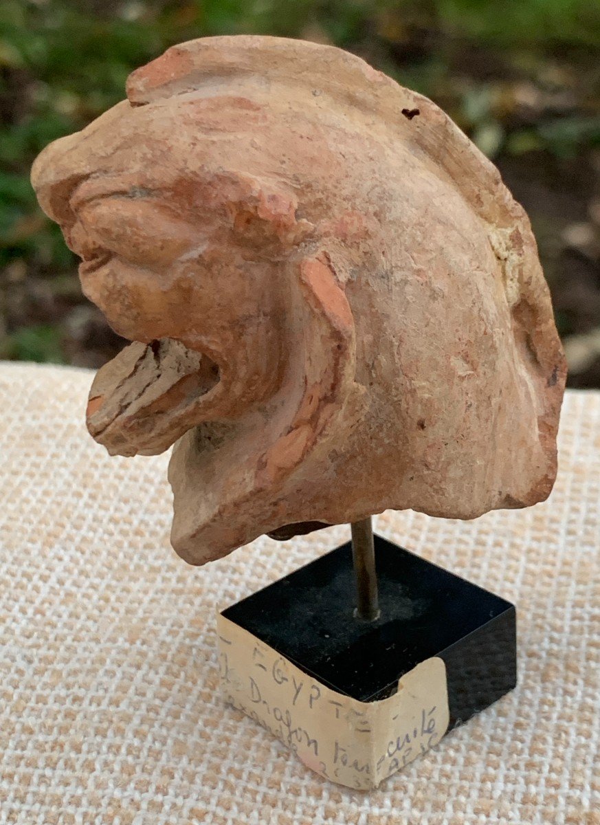 Archaeology, Terracotta Dragon Head, Persia?-photo-4