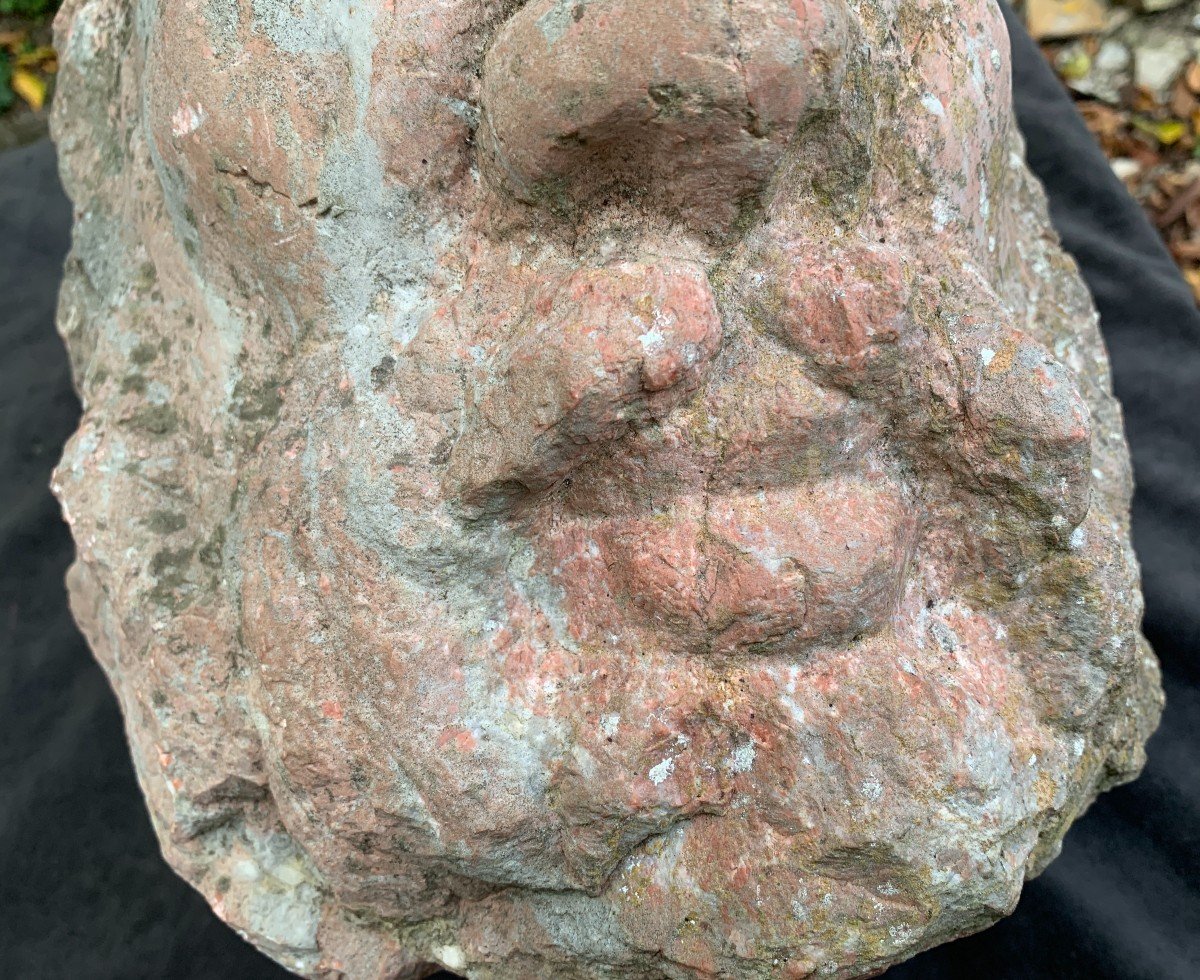 Mystery ? Very Large Screaming Marble Carved Head  (wrathful Zeus ?)-photo-2