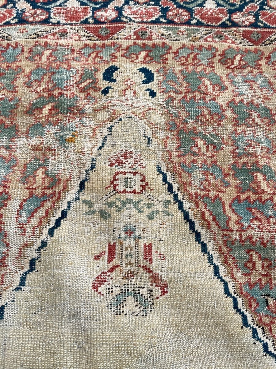 Vers 1840, sup tapis de prière GHIORDES, Anatolye Turquie-photo-3
