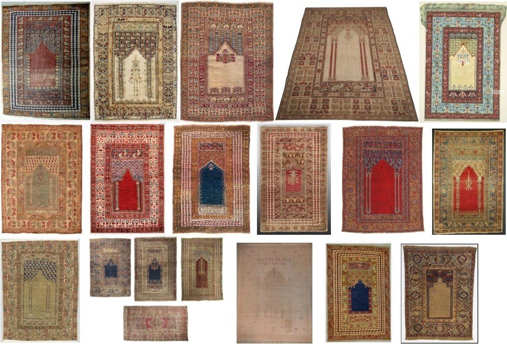 Vers 1840, sup tapis de prière GHIORDES, Anatolye Turquie-photo-7