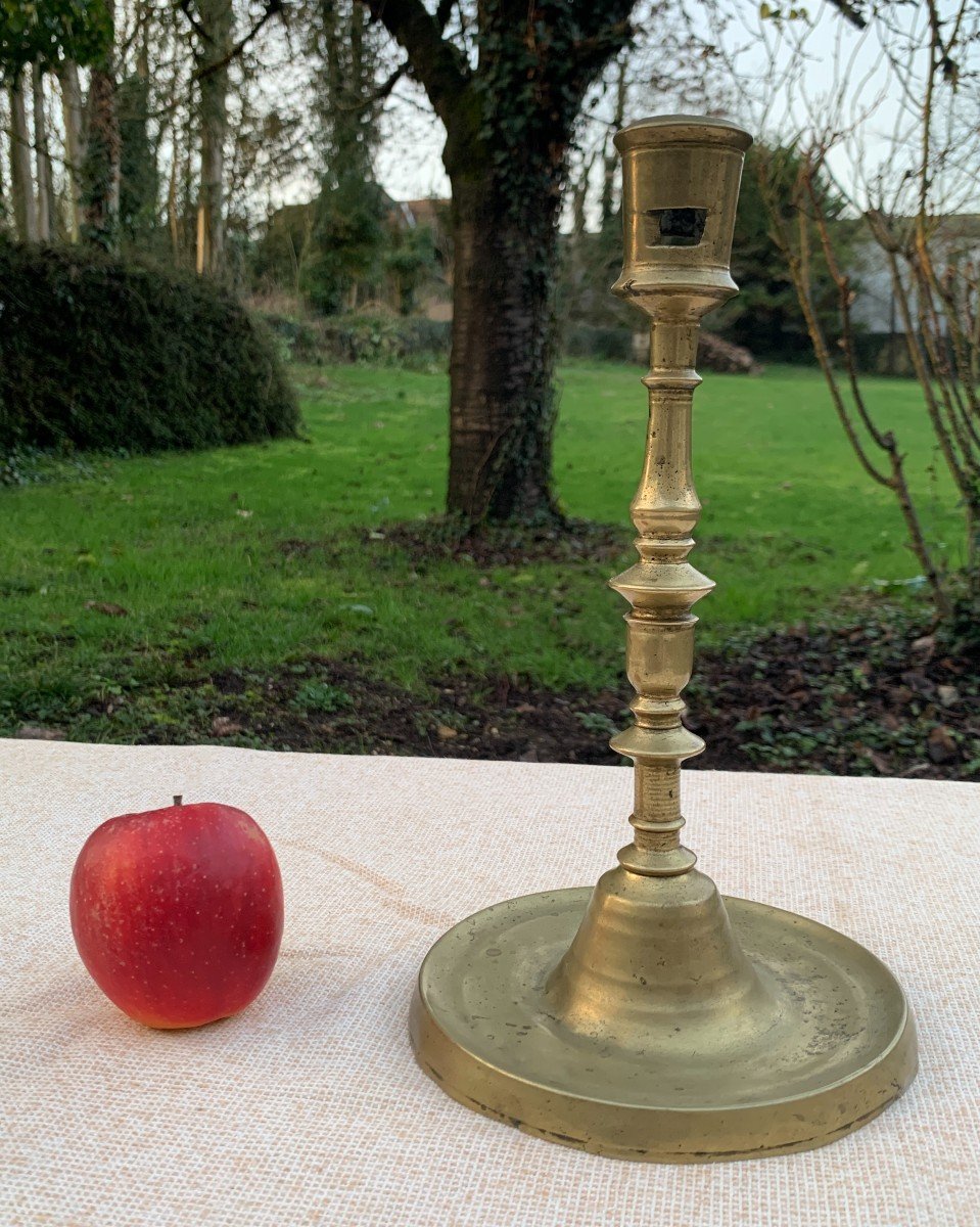 29,5cm High, Very Large Flanders Bronze Candlestick Late 15th Century