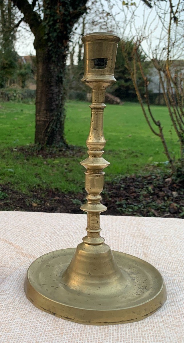29,5cm High, Very Large Flanders Bronze Candlestick Late 15th Century