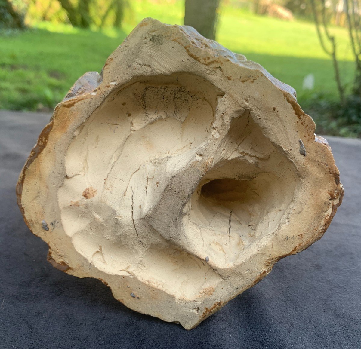 Vagabond Flamed Sandstone Ceramic Sculpture,  Artist's Proof, Signed (?)-photo-5