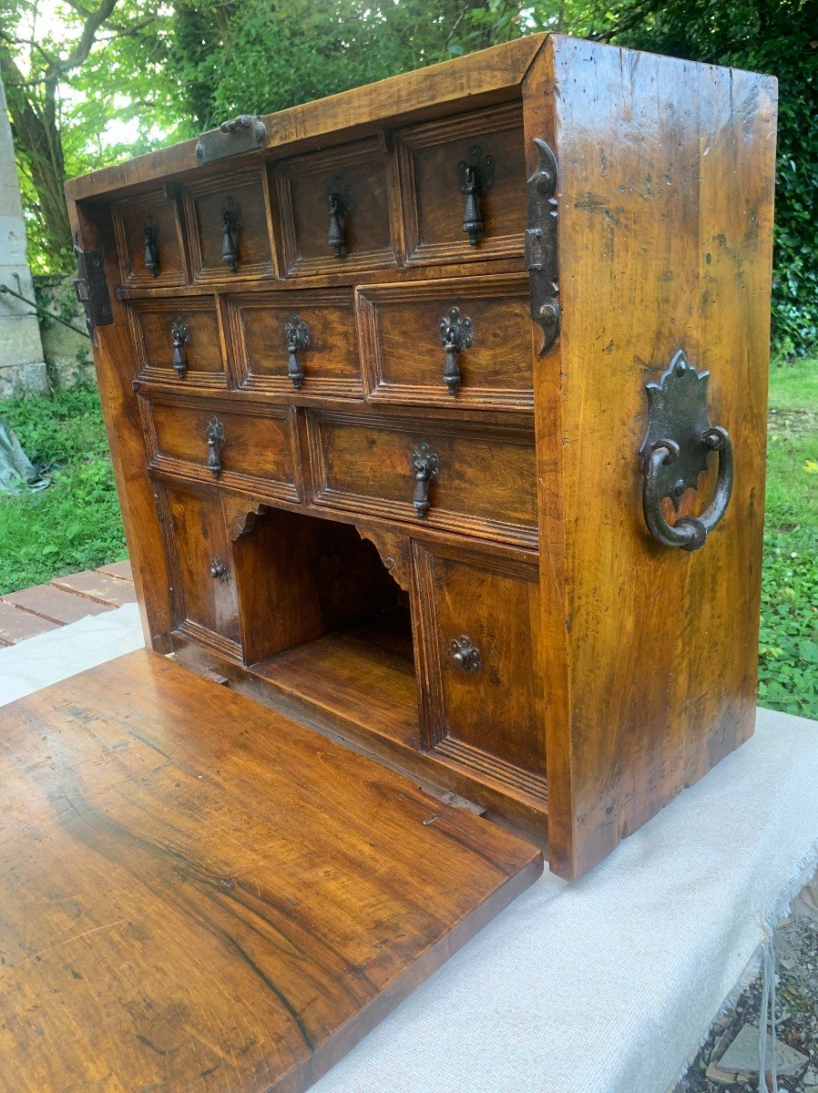 Large 17th Cty Colonial Spanish Cabinet / Burgueno-photo-3