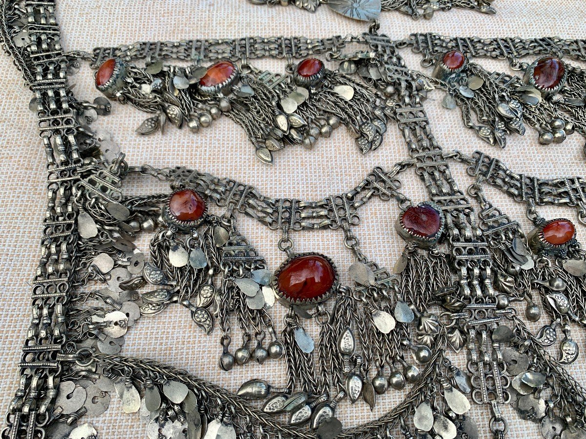 Kuchi Culture Large Choker Necklace, Tribal Art, Afghanistan Or Pakistan-photo-3