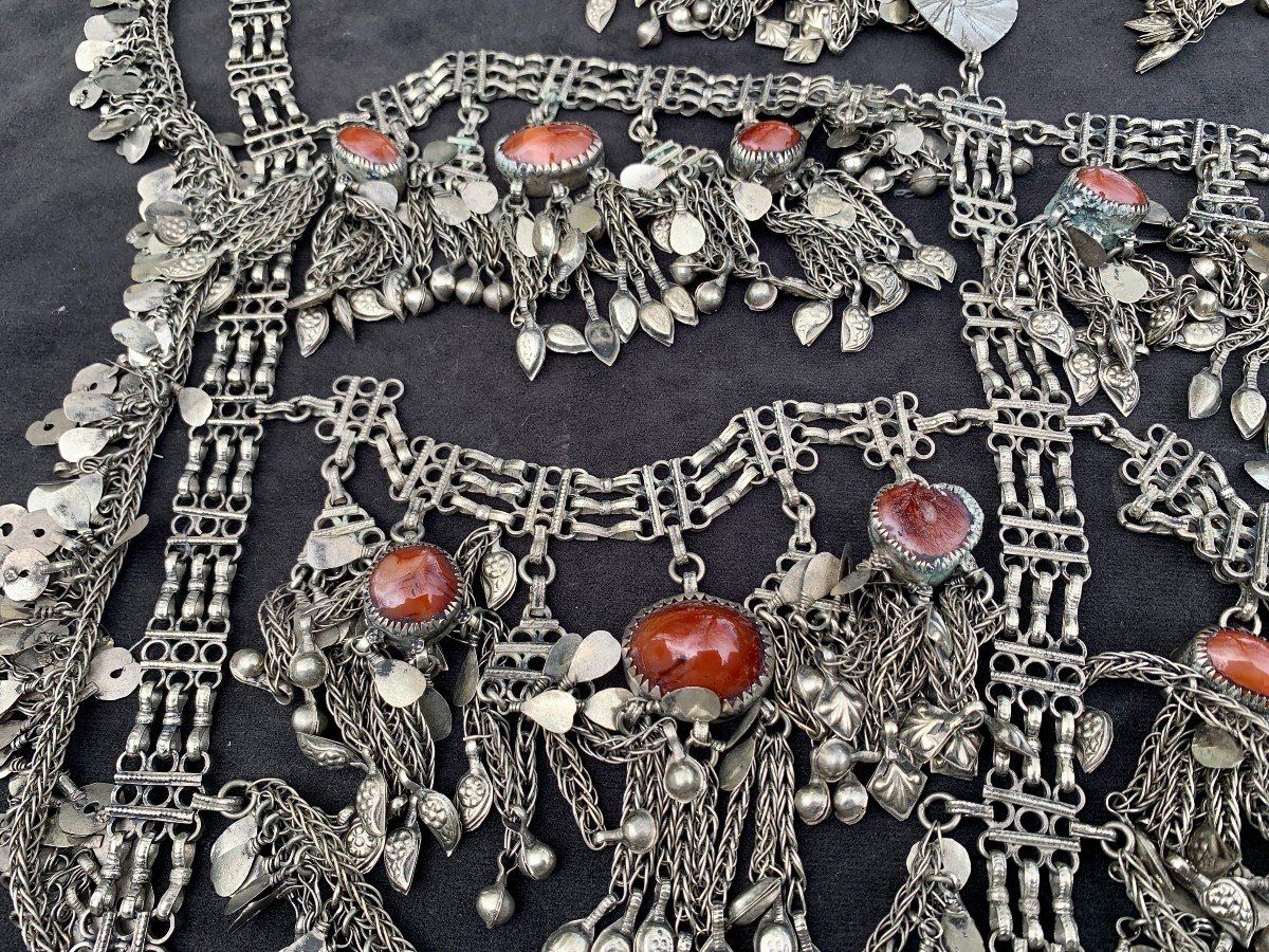 Kuchi Culture Large Choker Necklace, Tribal Art, Afghanistan Or Pakistan-photo-7
