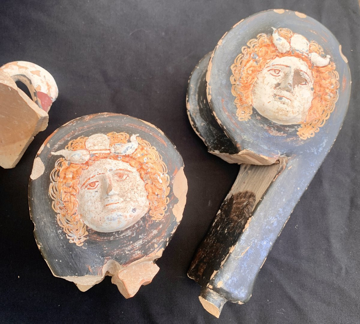 Museum Large Archaeology Ancient Greek Crater Neck 4th - 1st Cty Bc With Its 2 Handles-photo-6