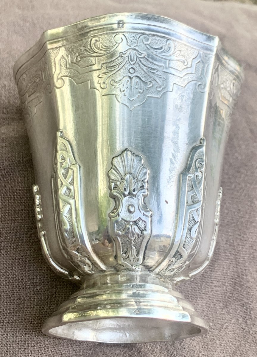 Tetard Brothers Paris, Regency Styl Solid Silver Tumbler Appliques, Chiseled -photo-3