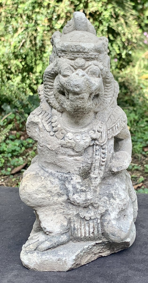 Civilization, Bali 19th Cty, Stone Carved Garuda Statue-photo-3