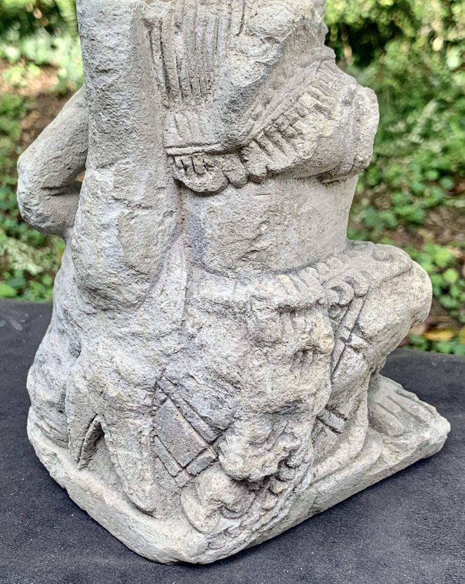 Civilization, Bali 19th Cty, Stone Carved Garuda Statue-photo-3