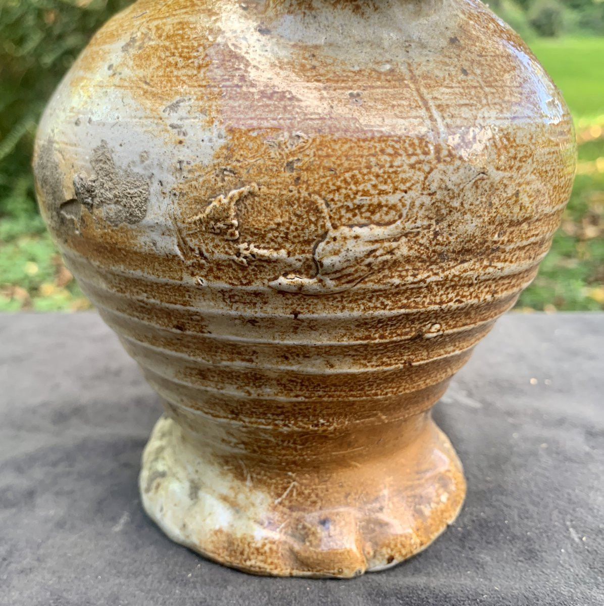 Renaissance Salt-glazed Stoneware Pitcher With Handle, 16th/17th Century-photo-4