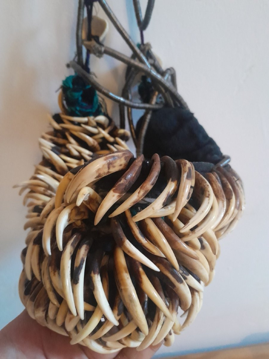 Large Hla Ha Burma Naga Necklace-photo-2