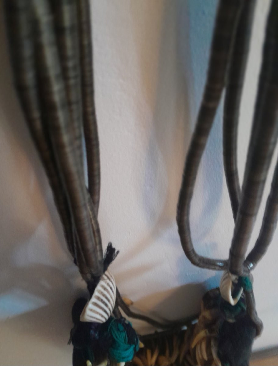 Large Hla Ha Burma Naga Necklace-photo-4