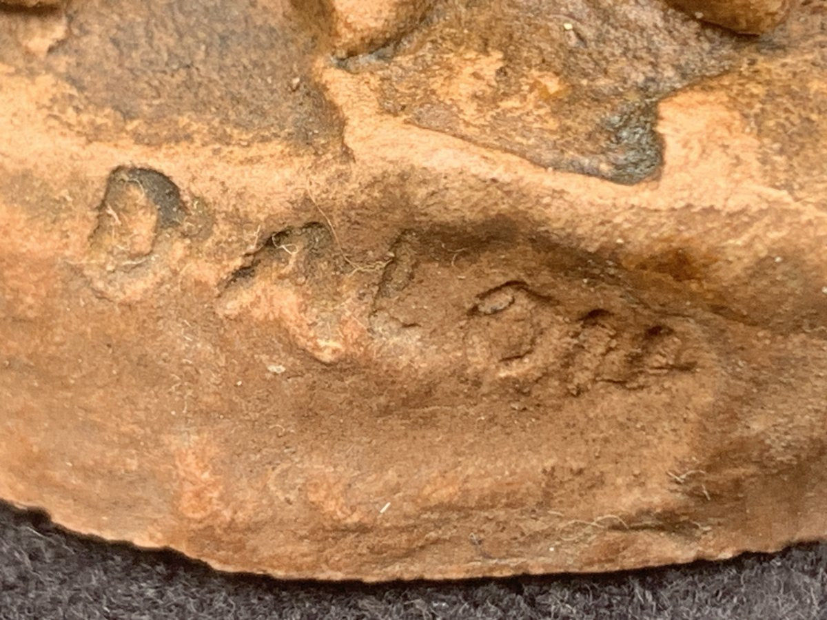 Jules  Aimé DALOU SEVRES 1923 Pte sculpture grès couleur terre cuite-photo-3