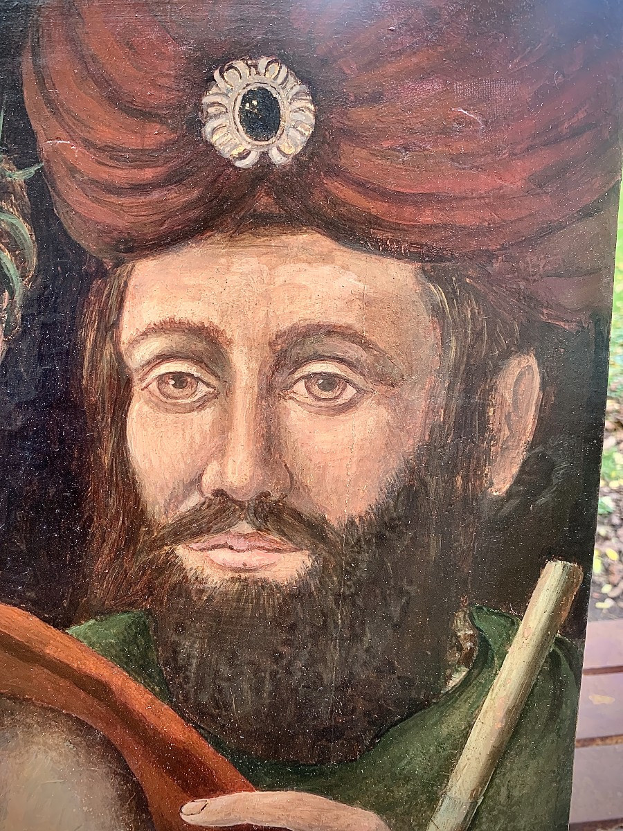 16th Painting On Oak Panel, Christ Presented To The Crowd By Pontius Pilate-photo-4