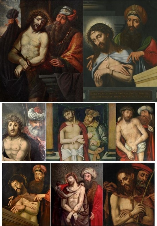 16th Painting On Oak Panel, Christ Presented To The Crowd By Pontius Pilate-photo-8