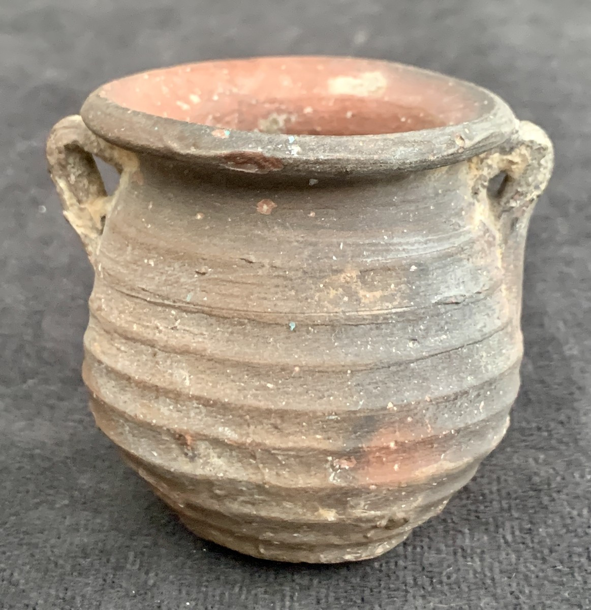 XIVe s, 2 poteries médiévales pichet  à anse et pt vase 2 anses, Ile de France ?-photo-3