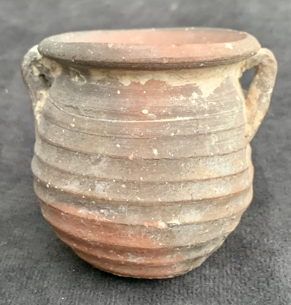 XIVe s, 2 poteries médiévales pichet  à anse et pt vase 2 anses, Ile de France ?-photo-4