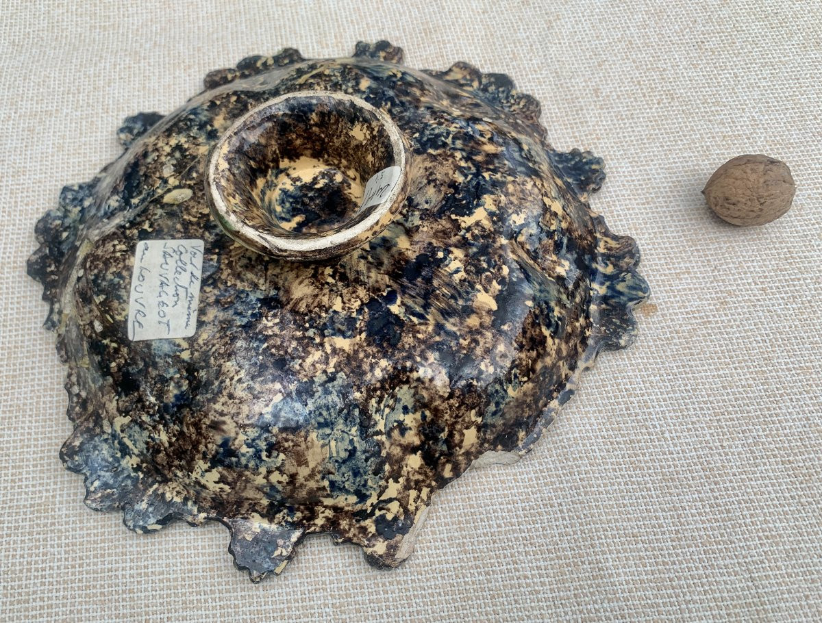 2 plats céramique relief AVON / LE PRE D'AUGE XVIIe s, suite B PALISSY-photo-8