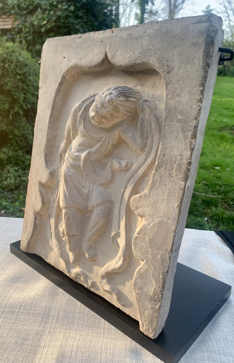 Archaeology China, 2 Song Dynasty (960-1279) Terracotta Tiles Depicting A Dancer &horsemen-photo-7