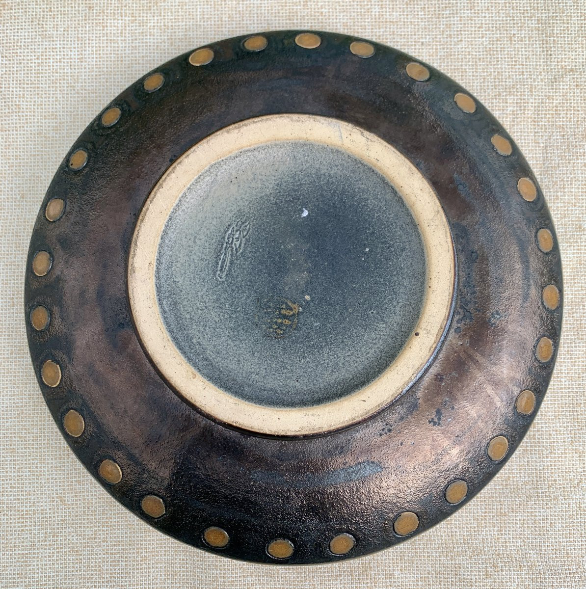 Large René Buthaud / Georges Asch Art Deco Ceramic Cup, Ste Radegonde Factory-photo-1