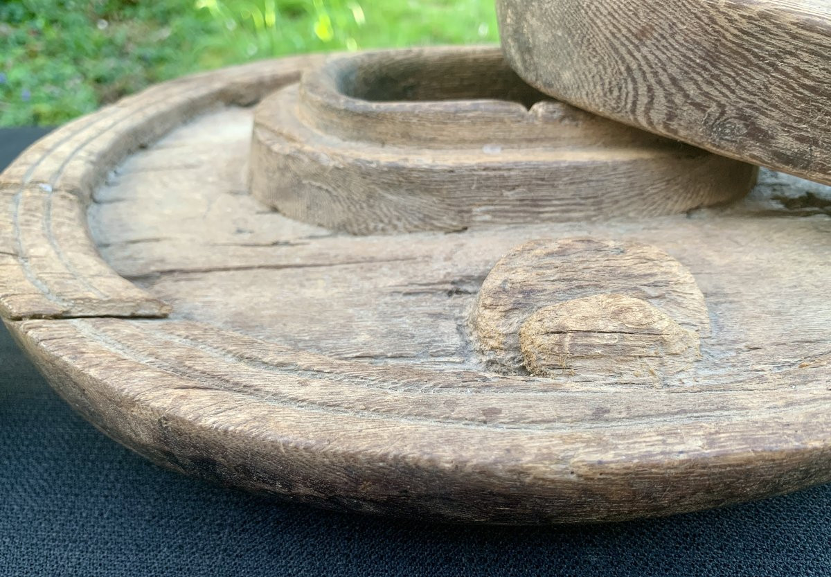 Kola Nut Box In Carved Wood Called -photo-6
