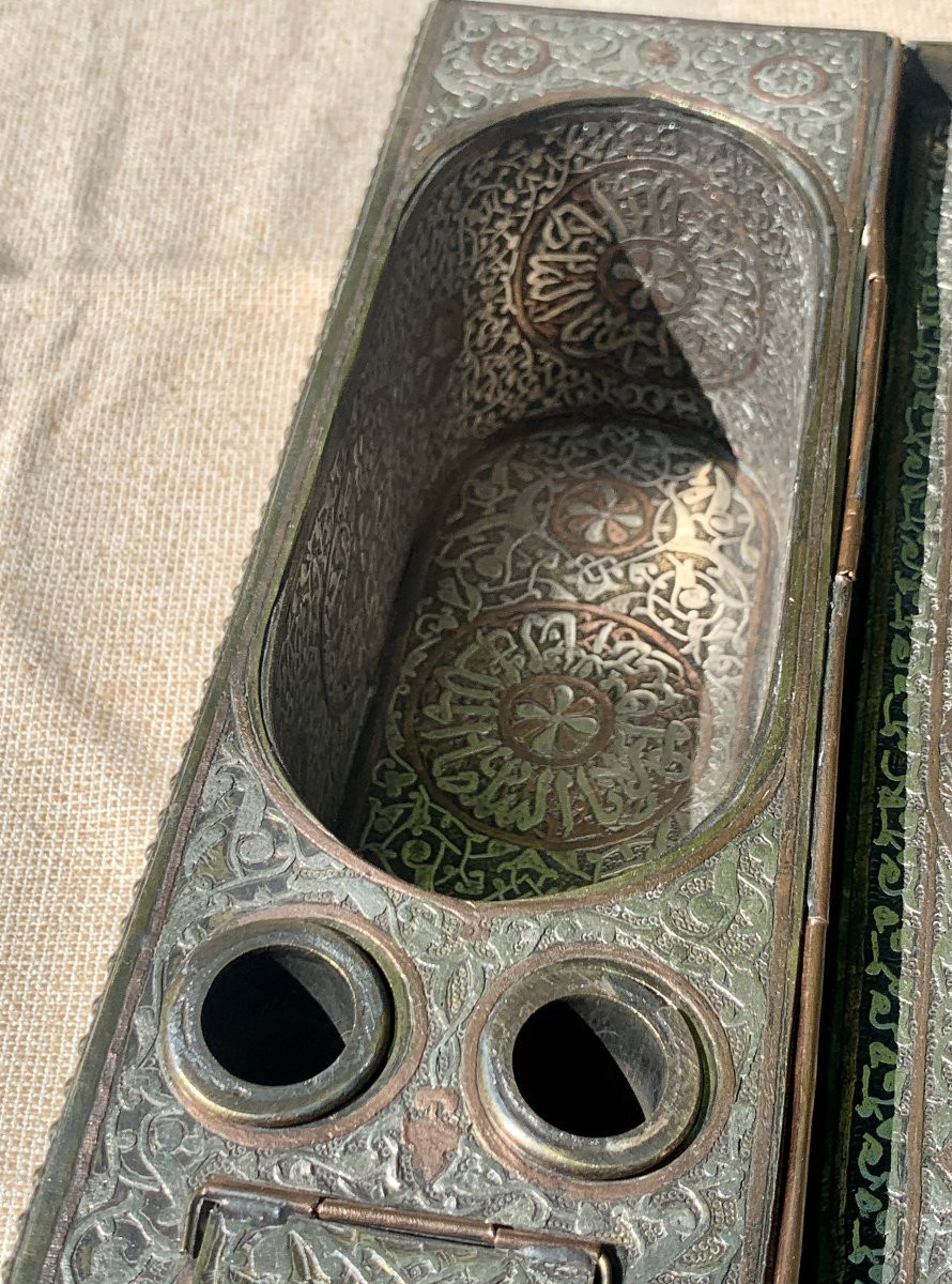 Very Large Qalamdan, Mamelouk-style Writing Or Pen Box, Syria Or Egypt 19th Cty-photo-2