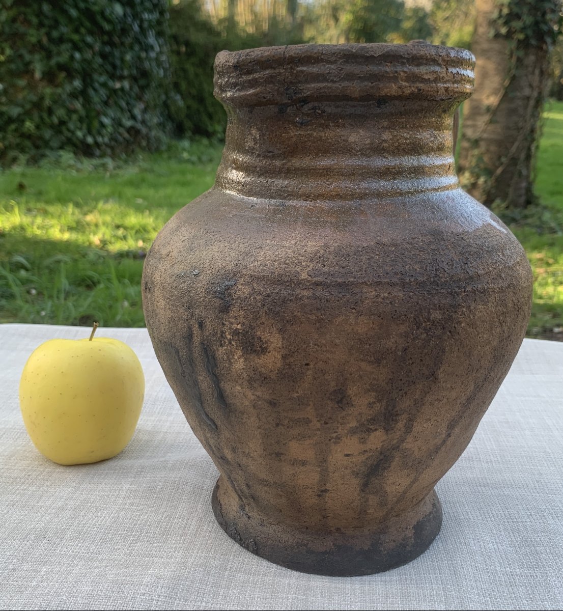  Glazed Earthenware Jug With Handle; Flanders Or Netherlands? Late 16 To Early 17th Cty-photo-4