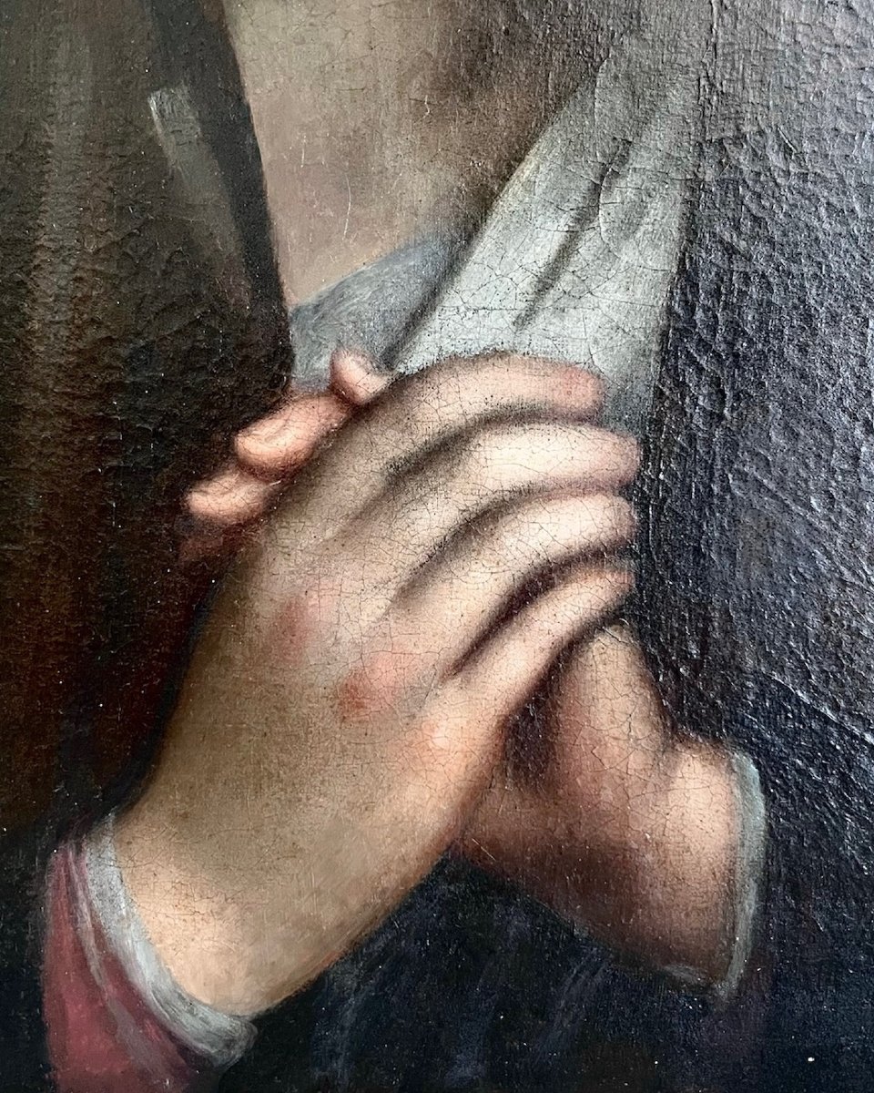 XVIIe s HST vierge en prière,  atelier de SASSOFERRATO (1609-1685-photo-6