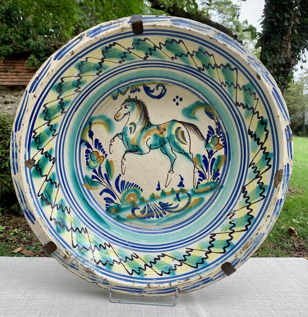 Very (very!) Large Lebrillo Dish, Sevilla Area, Andalusia Spain Early 19th Cty-photo-5