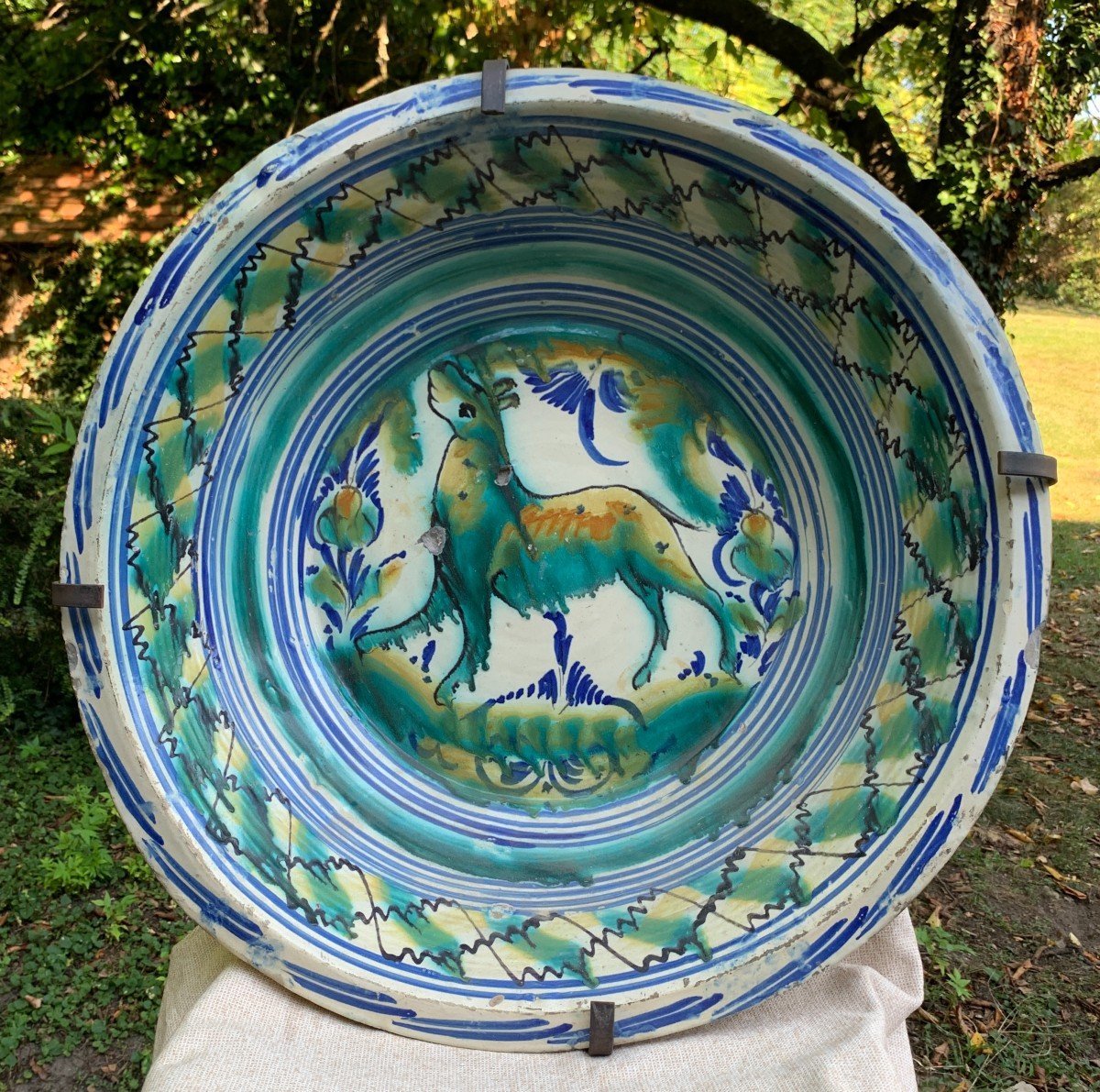 Very (very!) Large Lebrillo Dish, Sevilla Area, Andalusia Spain Early 19th Cty-photo-7