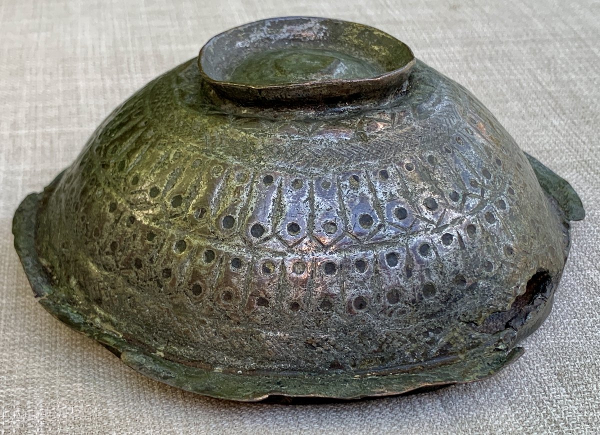 Archeo Nazride Tin-plated Copper Bowl, Granada, 12th–13th Cties-photo-5