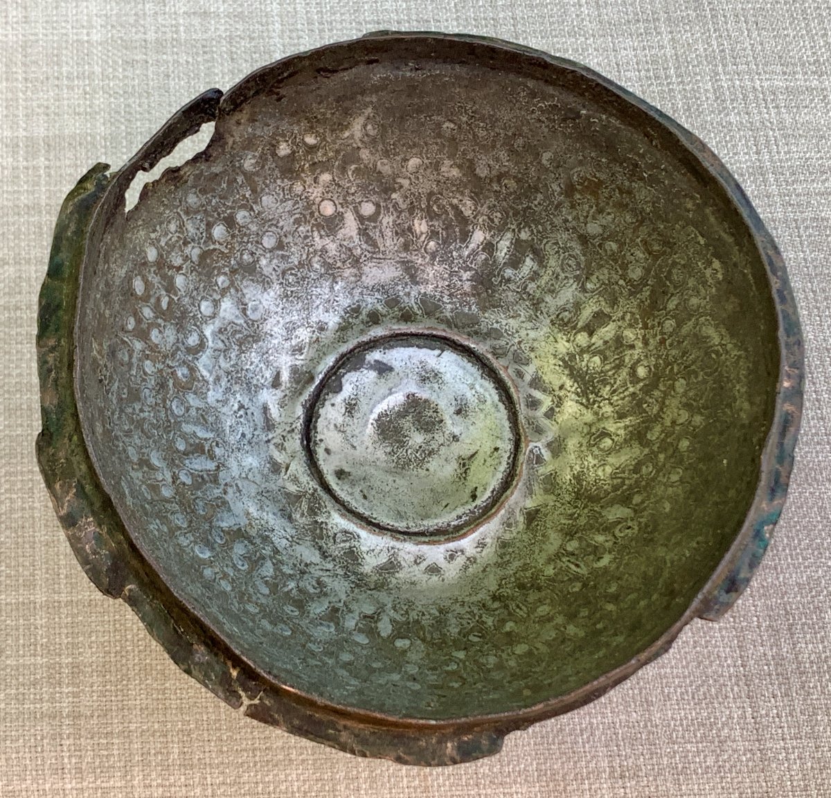 Archeo Nazride Tin-plated Copper Bowl, Granada, 12th–13th Cties-photo-7