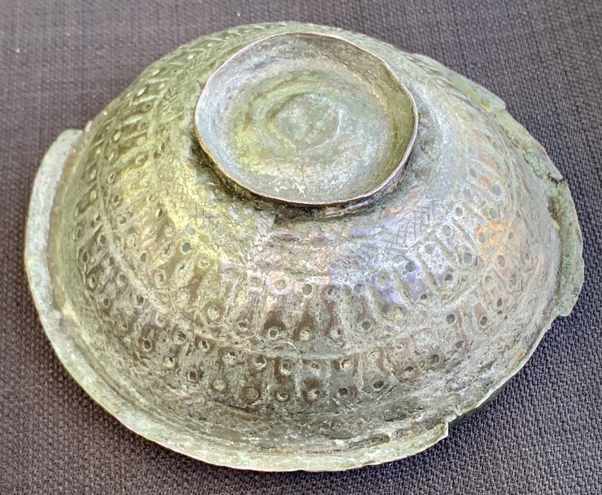 Archeo Nazride Tin-plated Copper Bowl, Granada, 12th–13th Cties-photo-8
