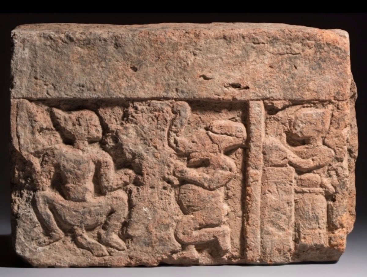 ART TRIBAL Important bas-relief terre cuite Bengale, Inde XVIIe s