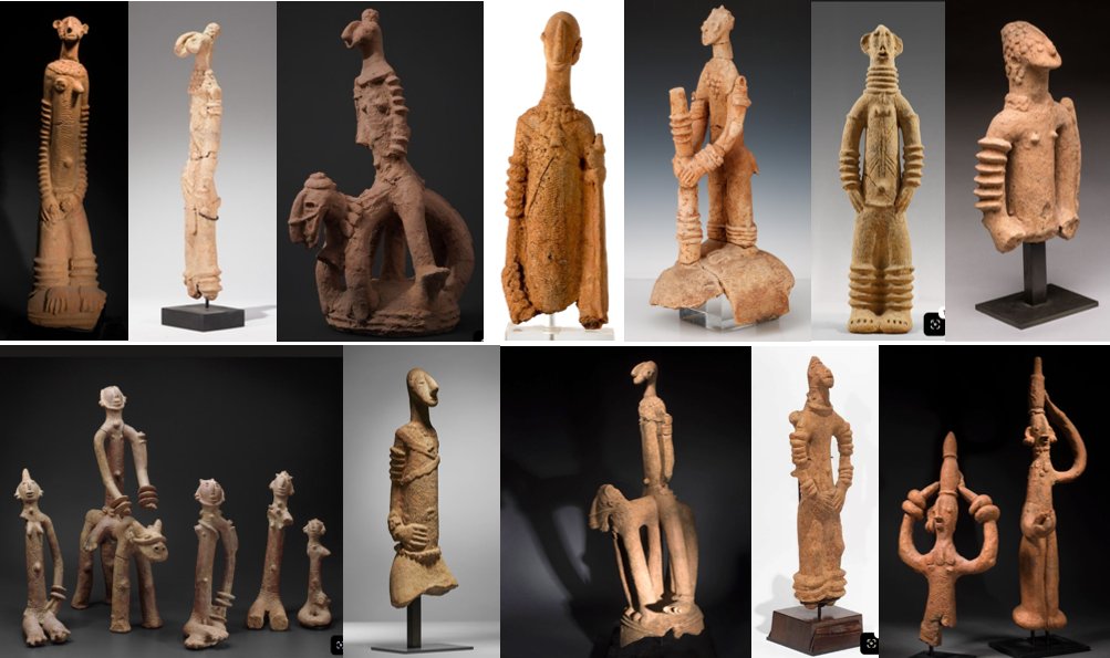 Mali 13–15th Cty, Bankoni Terracotta Sculpture Of A Male Figure-photo-8