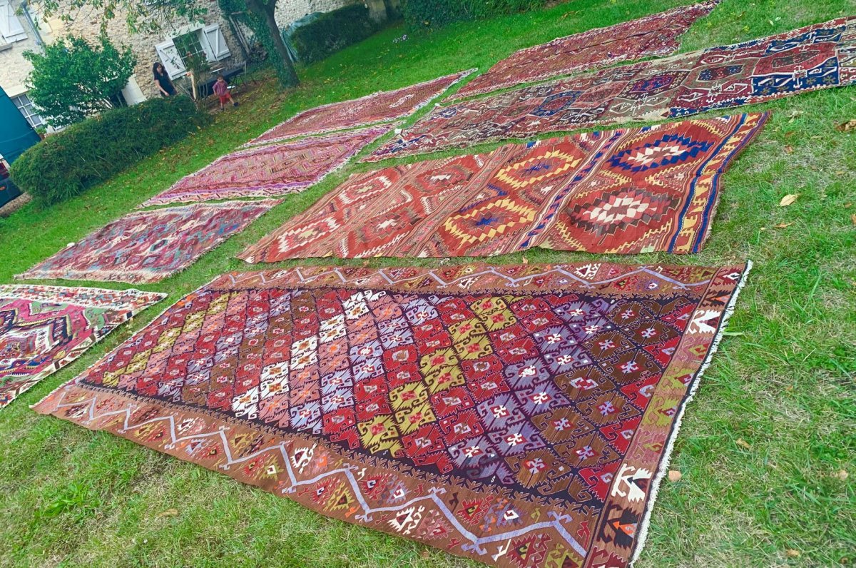 Very Large Kilim Anatolia 2nd Half Of The 19th S-photo-4