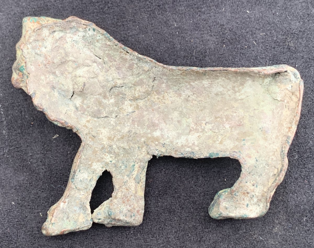 Bronze Applique Lion Geniune Roman 3rd 4th Cty Ac-photo-4