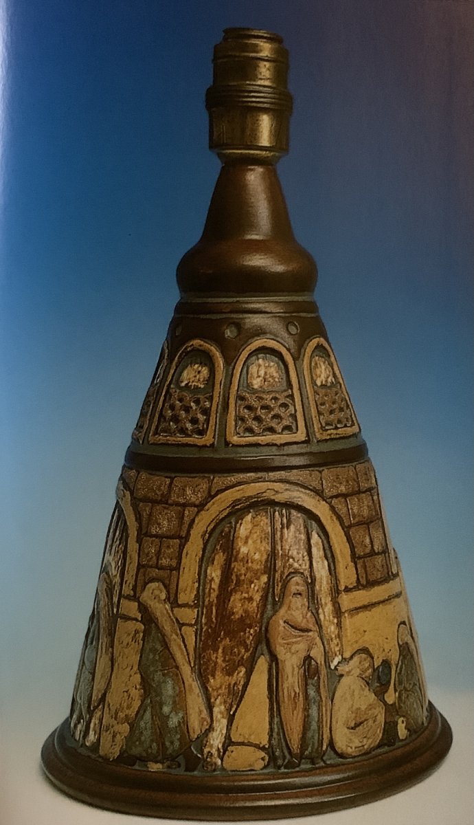 Vase Céramique Décor Orientaliste Fres Mougin Nancy & A Legrand-photo-7