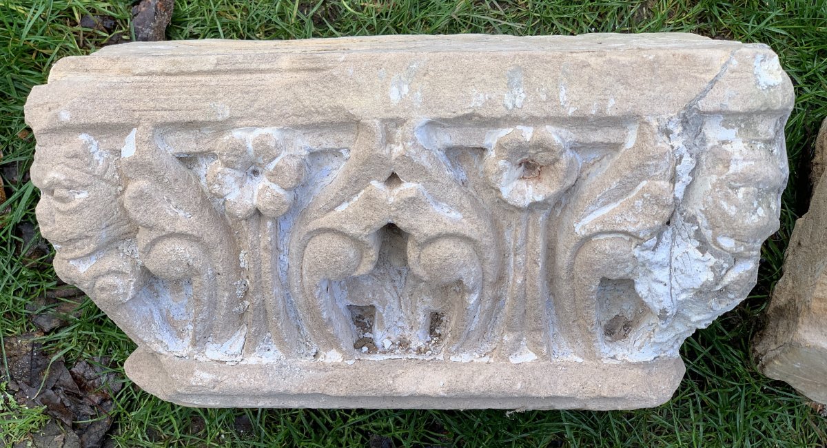 4 Stone Carved Architectural Marquee Fantastic Bestiary-photo-1