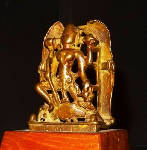 Vishnu Bronze Statue, India XVIIth Cty-photo-4