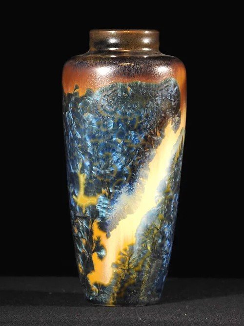 Very Large Ceramic Vase With Crystalizations Mathieu Lievois-photo-8