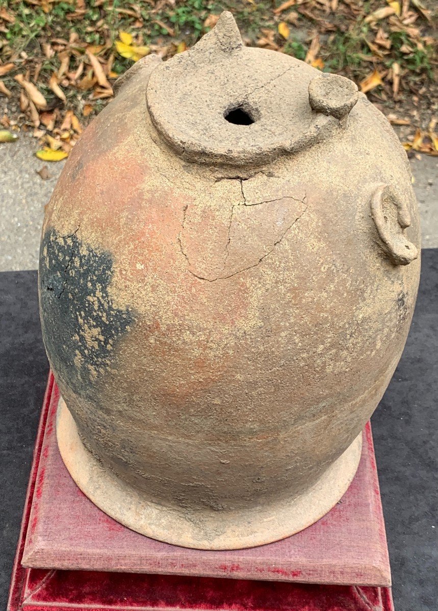 Terracotta Urn From West Africa, Paris Exposition In 2010-photo-2