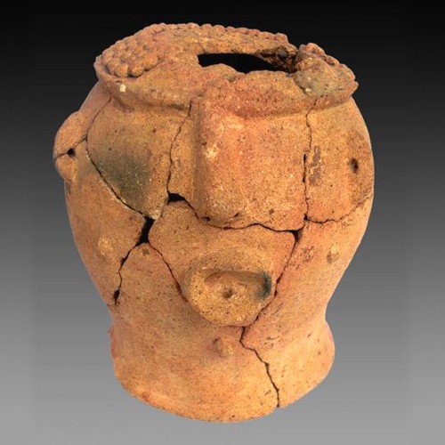 Terracotta Urn From West Africa, Paris Exposition In 2010-photo-6