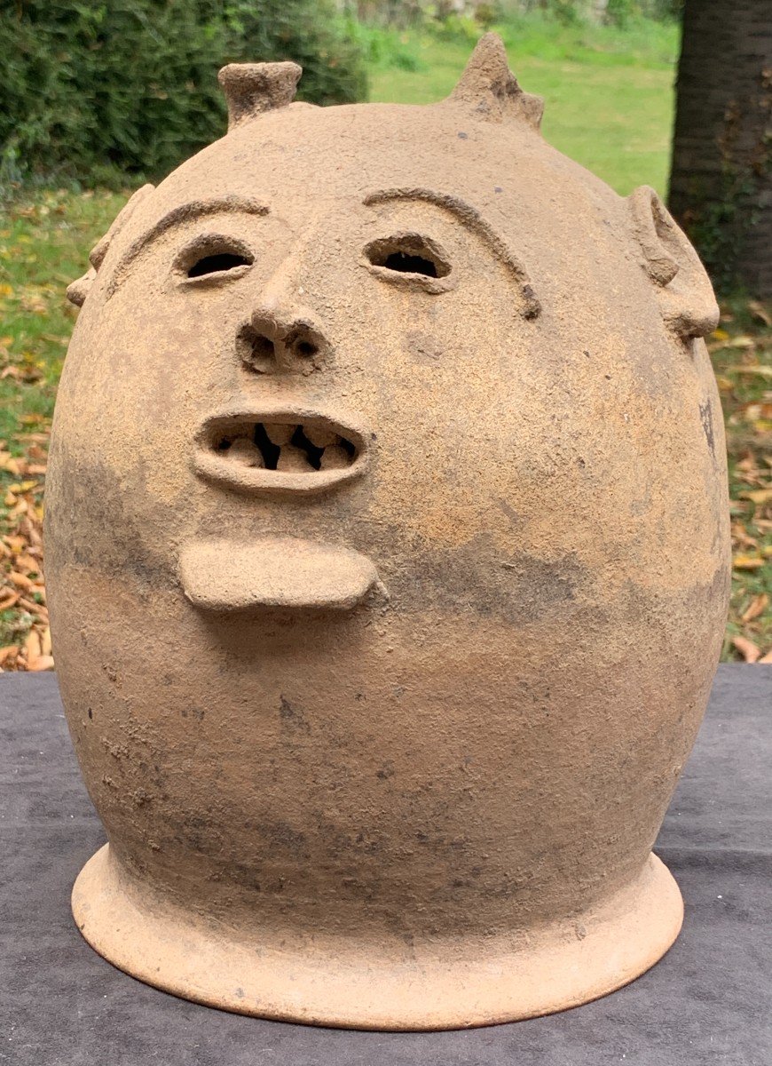 Terracotta Urn From West Africa, Paris Exposition In 2010