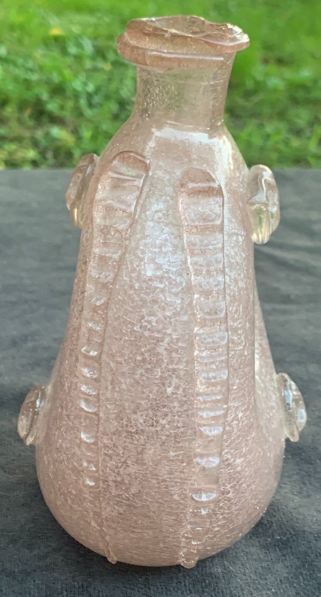 18th Century Glass Annular Gourd From La Margeride-photo-3