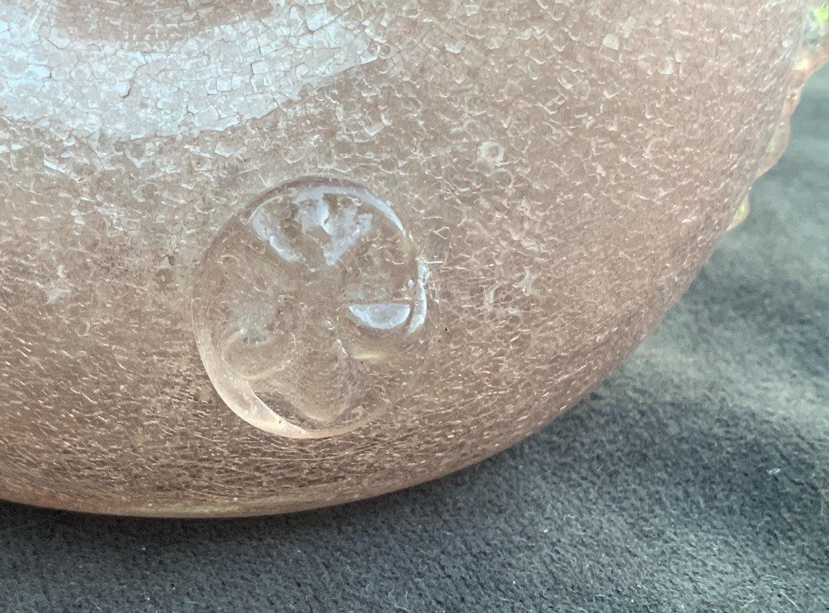 18th Century Glass Annular Gourd From La Margeride-photo-4