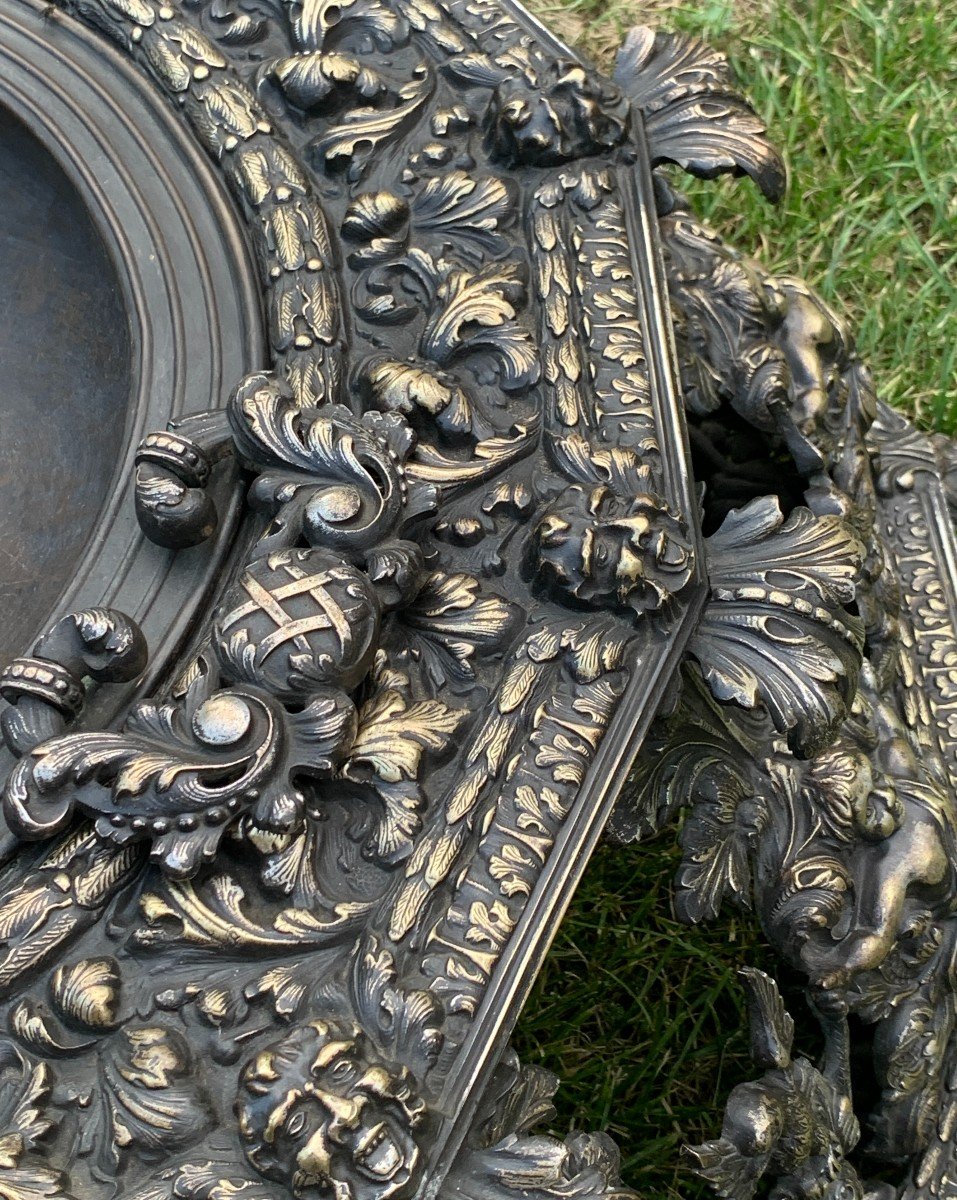 Louis XIV Silvered Bronze Brazier, Spanish Colonial Work-photo-4